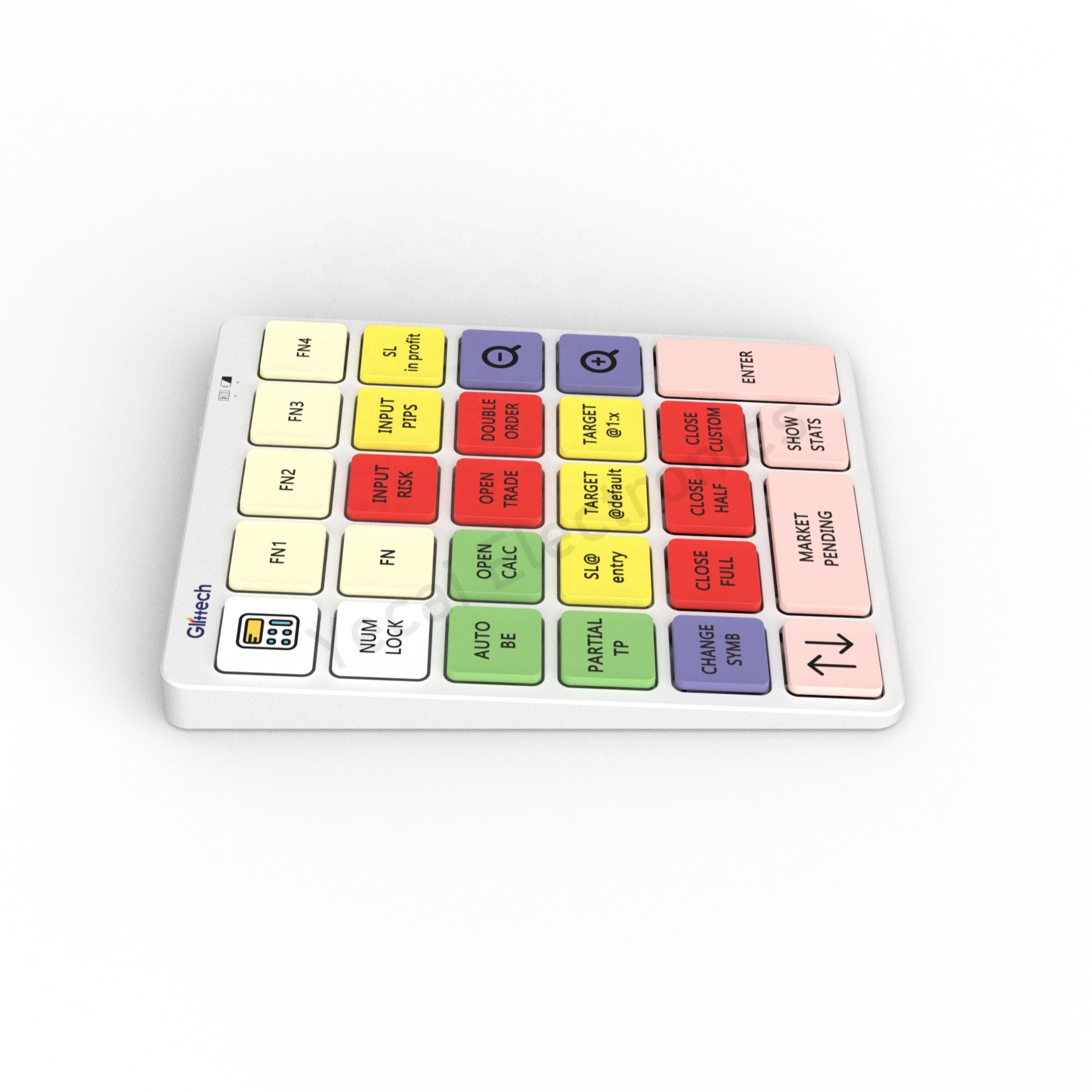 28 keys Aluminum alloy case numerical keyboards for Metatrader