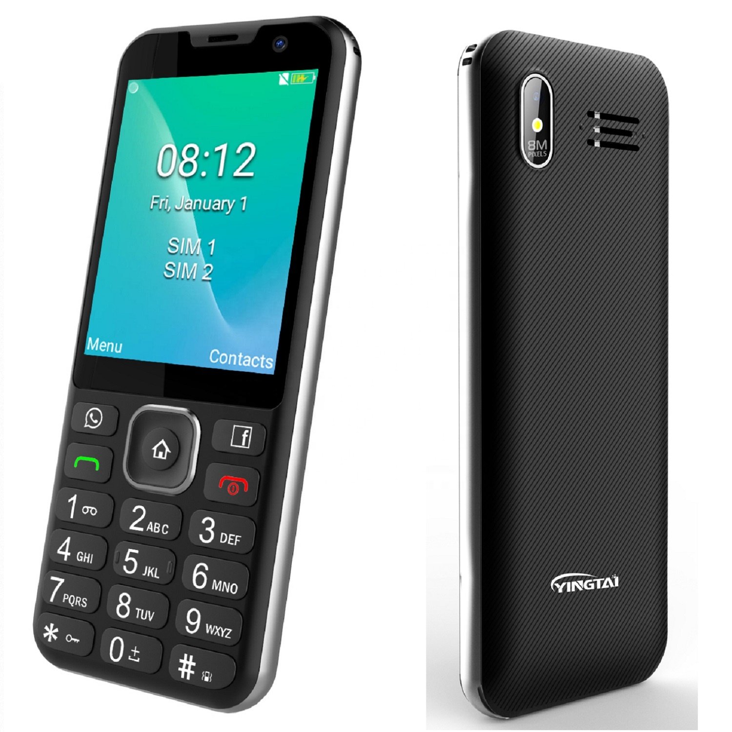 Support WhatsApp Facebook Wholesale 2.8 inch low end keypad mobile phone 4g