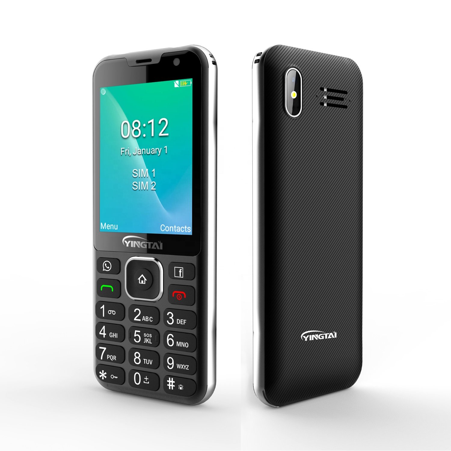 Support WhatsApp Facebook Wholesale 2.8 inch low end keypad mobile phone 4g