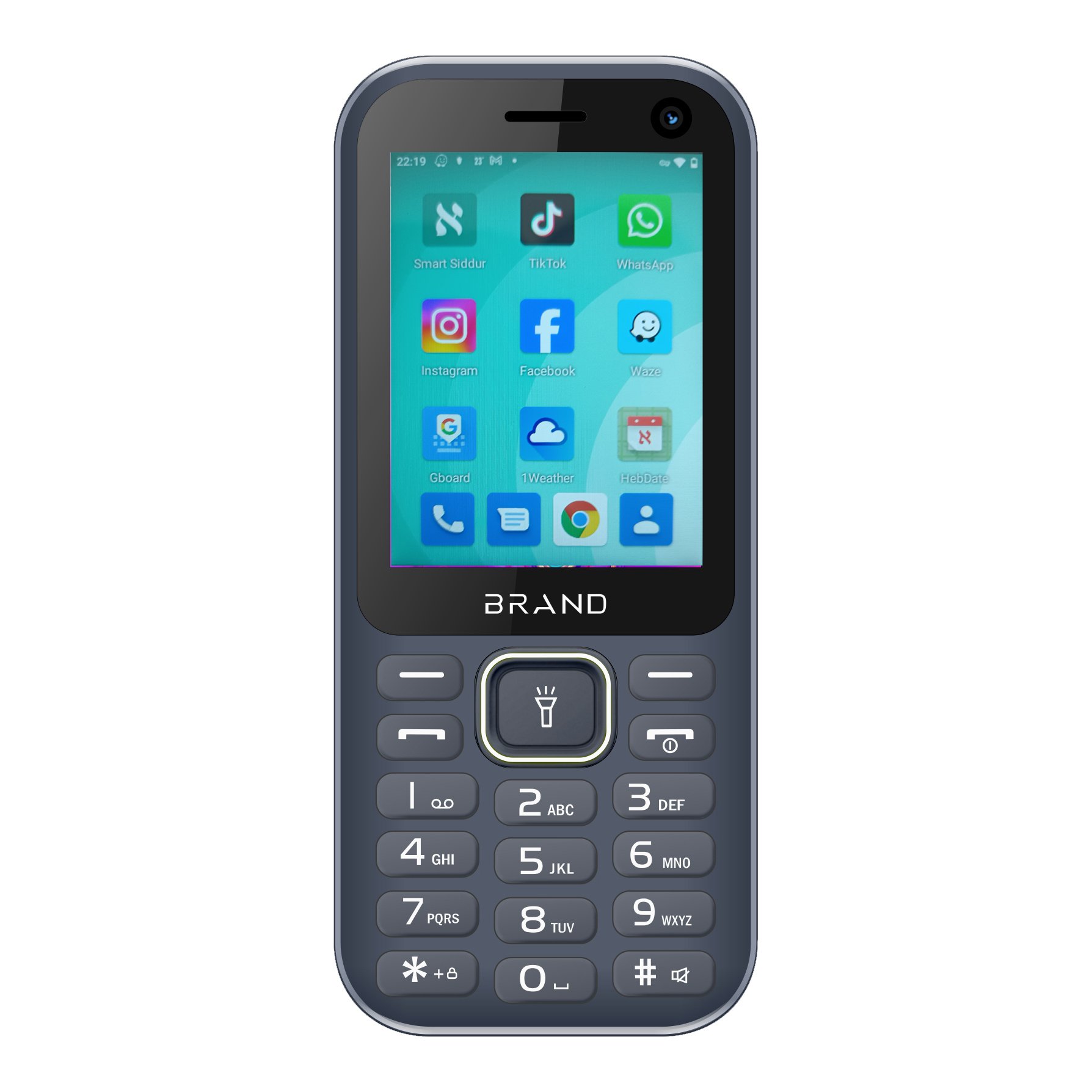 Oem customize big button volte T9 keyboard smart cell phones with waze navigation 4g android keypad mobile phone