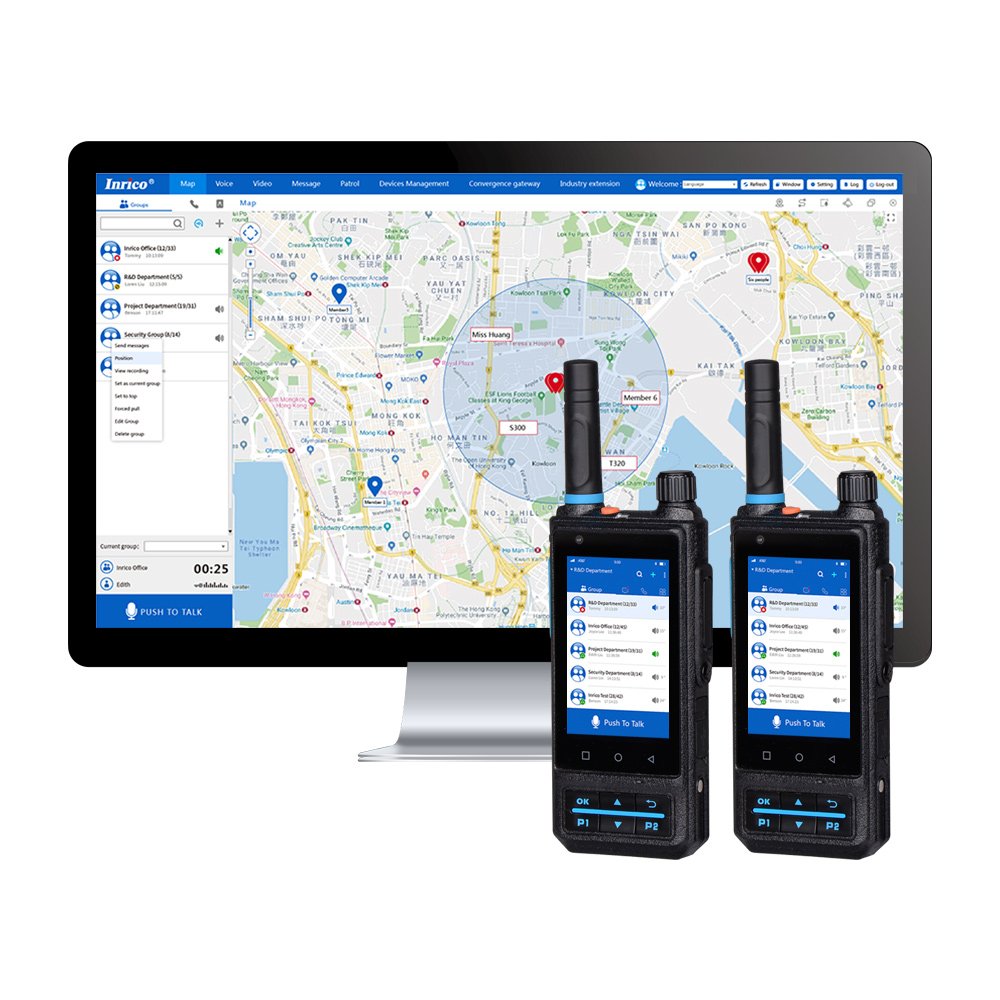 Inrico S200 WIFI virtual keypad two way radio ZELLO Real PTT intercom Mobile Phone walkie talkie