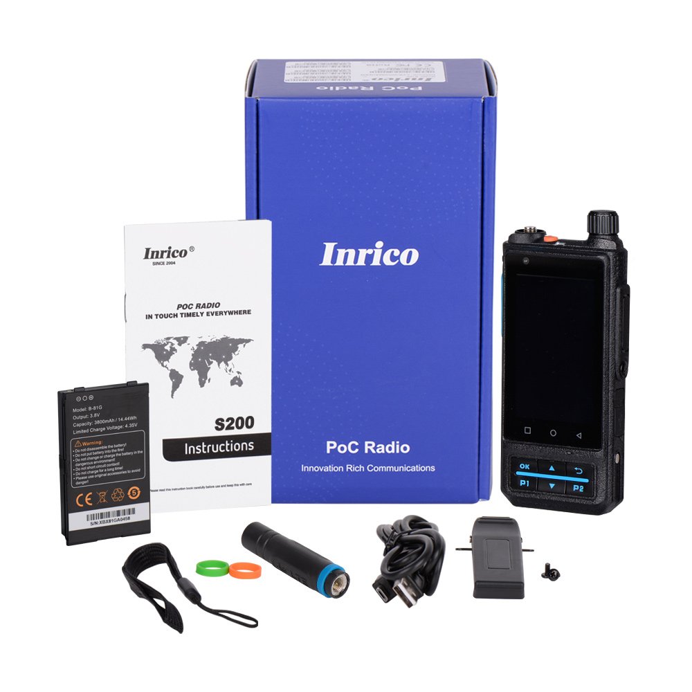 Inrico S200 WIFI virtual keypad two way radio ZELLO Real PTT intercom Mobile Phone walkie talkie
