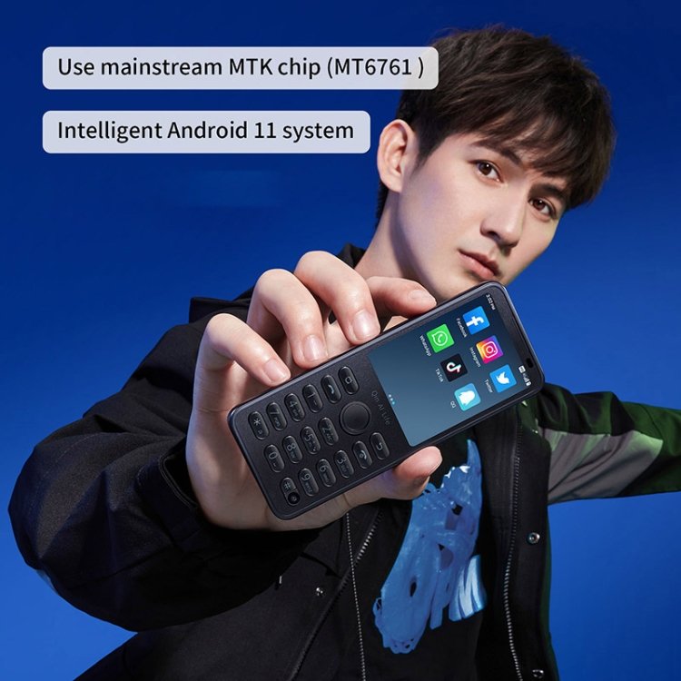 QIN F21 Pro 4GB+64GB Android 11 Touch Screen Keyboard Button Smart Phone SIM Card 4G Global Version Quad Core Mobile Phone