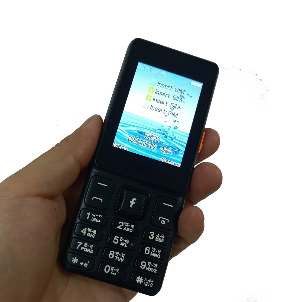 Customize 4 Sim Card Mobile Phone 2500mAh Battery Oem Mtk 6261 Chipst Four Quad Sim Card Long life battery Mobile Cell Phones