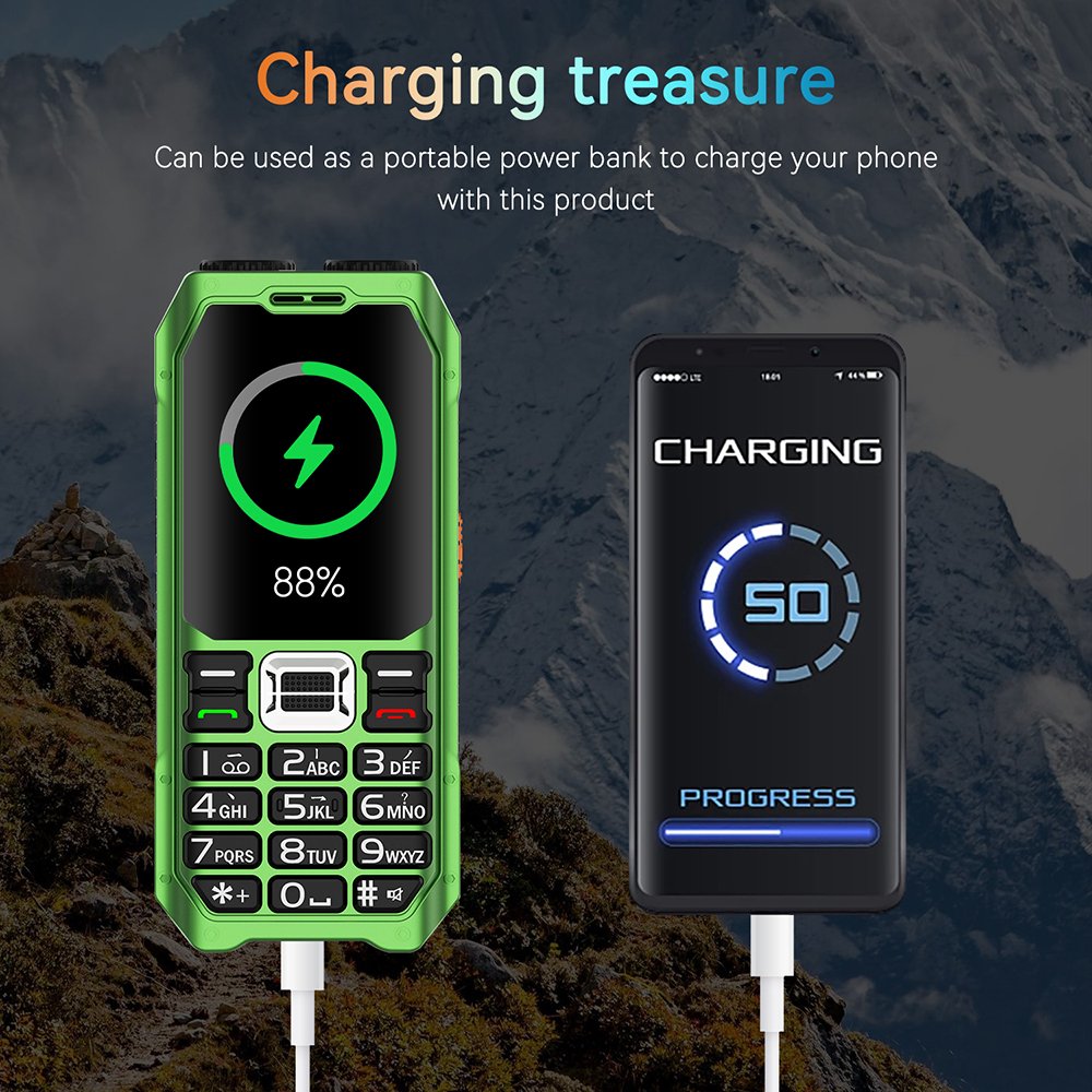Factory Sales 4 Four sim cards big battery shockproof feature phone unlocked cell phones button keypad mobile phone