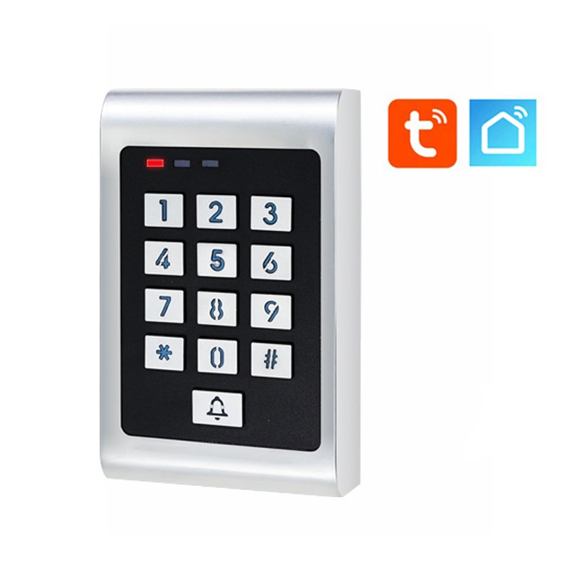Smart WiFi access control machine with keypad password ID card mobile phone appremote door opening