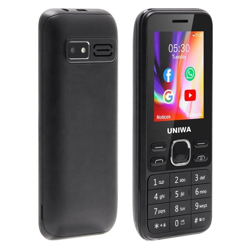 UNIWA K2401 MT6739 Quad Core WIFI GPS Keypad cellphone Support Whatsapp and Youtube Kaios phone 4G mobile phone 2.4 inch screen