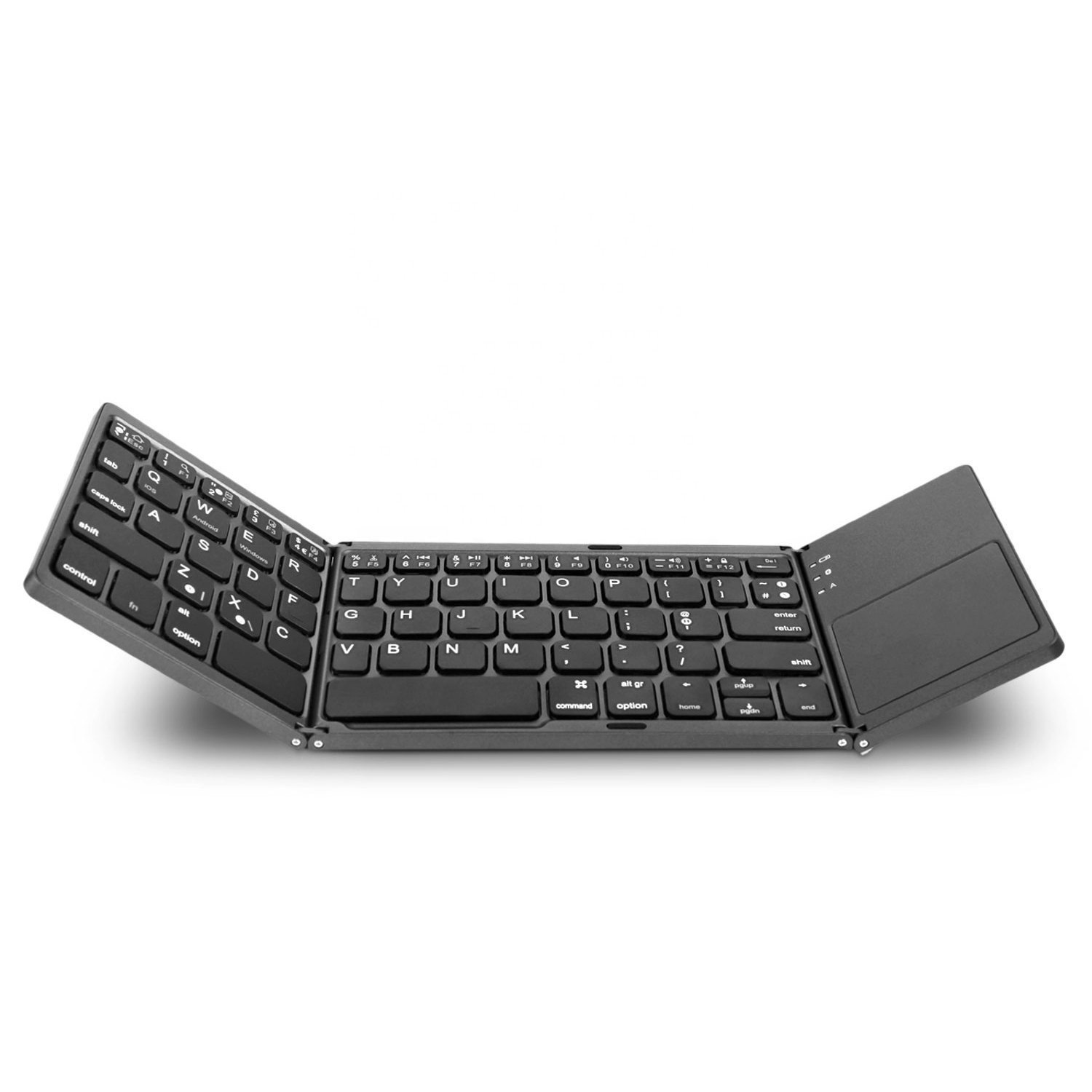 Custom logo ce rohs foldable keyboard folding wireless BT tastatur mouse and keyboard for apple logitech