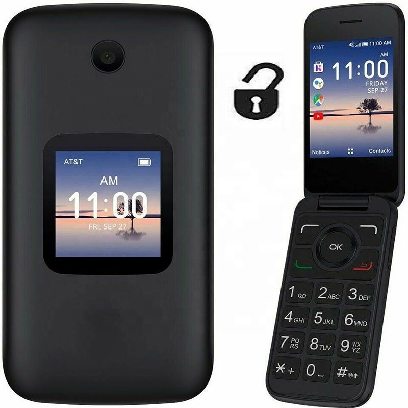 Bulk Unlocked keypad mobile 4G LTE Used Original Flip Phone for Alcatel Go flip 4 4052