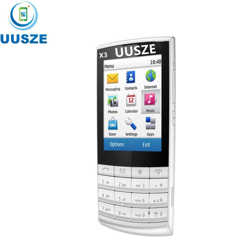Arabic Original Hebrew CellPhone Russian Keypad Mobile Phone Fit for Nokia X3-02 X2 X1 206 208 8600 8800 6300 6700 6500 3310 C2