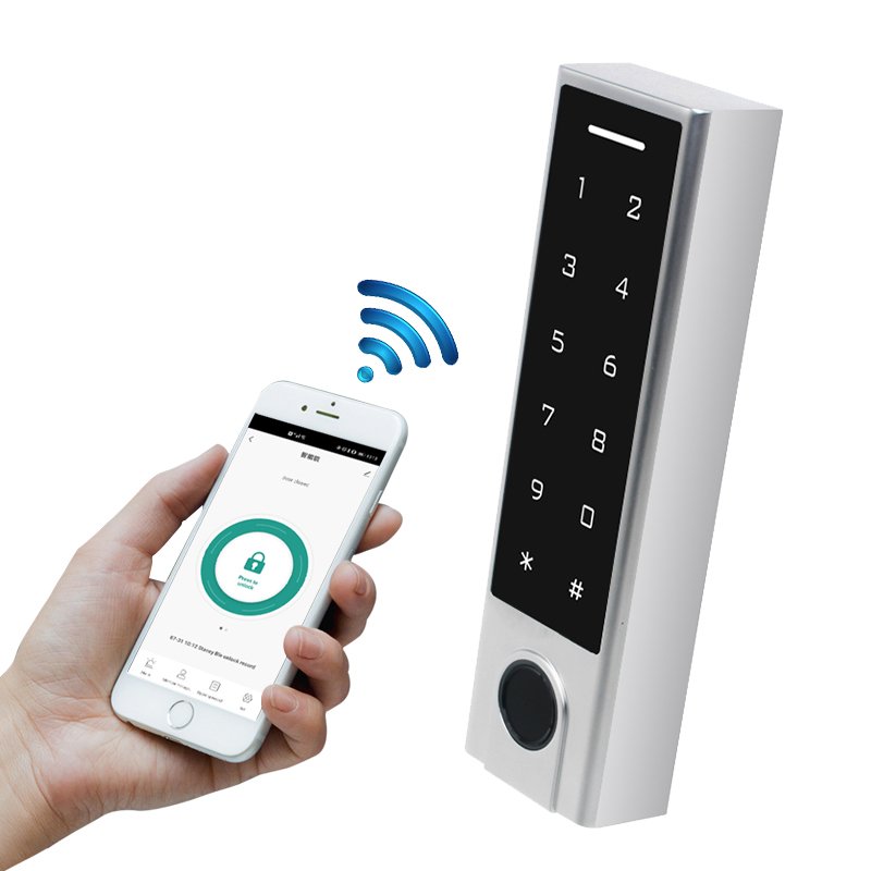Best Quality Mobile Phone Access Control Reader Tuya Blue-tooth Touch Keypad Biometric Fingerprint Reader