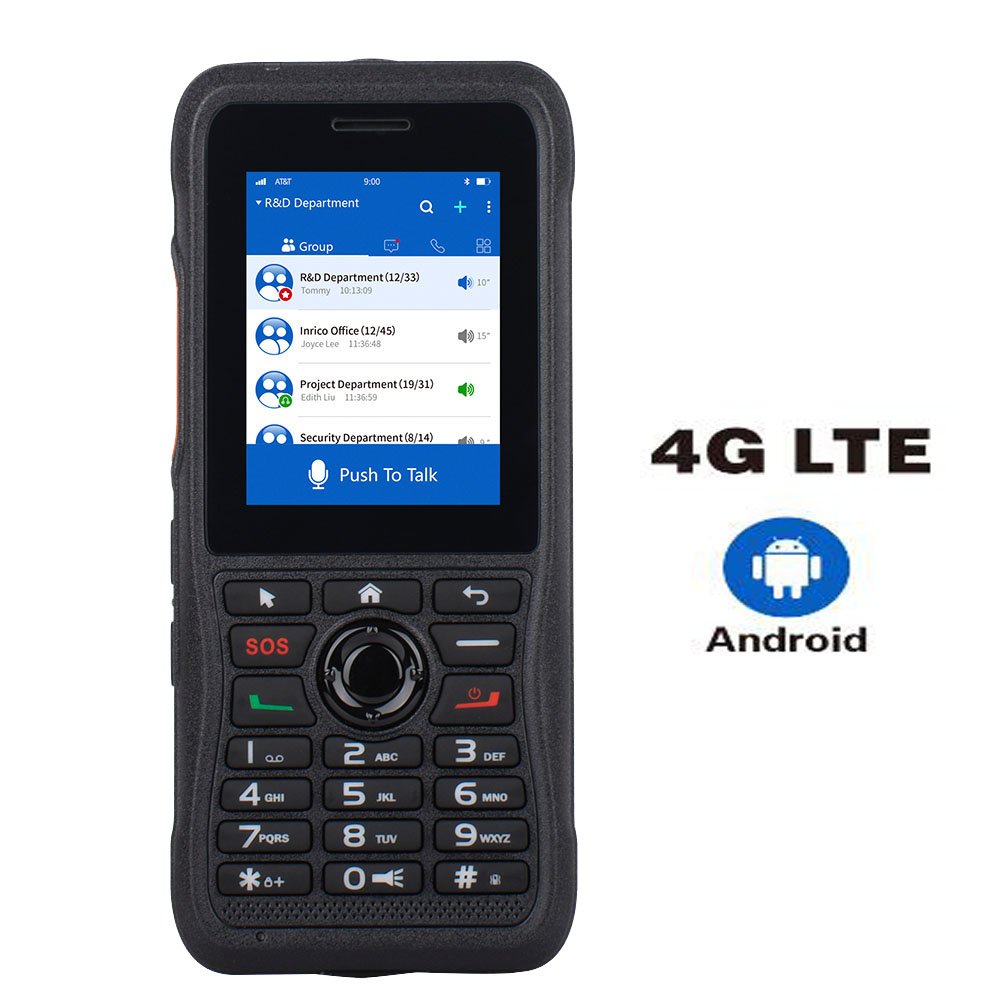 Global Call Poc Mobile Phone Zello T310 Rugged 4G Poc WiFi Radio with 2.4 inch Small Keypad 4G Network Two Way Radio