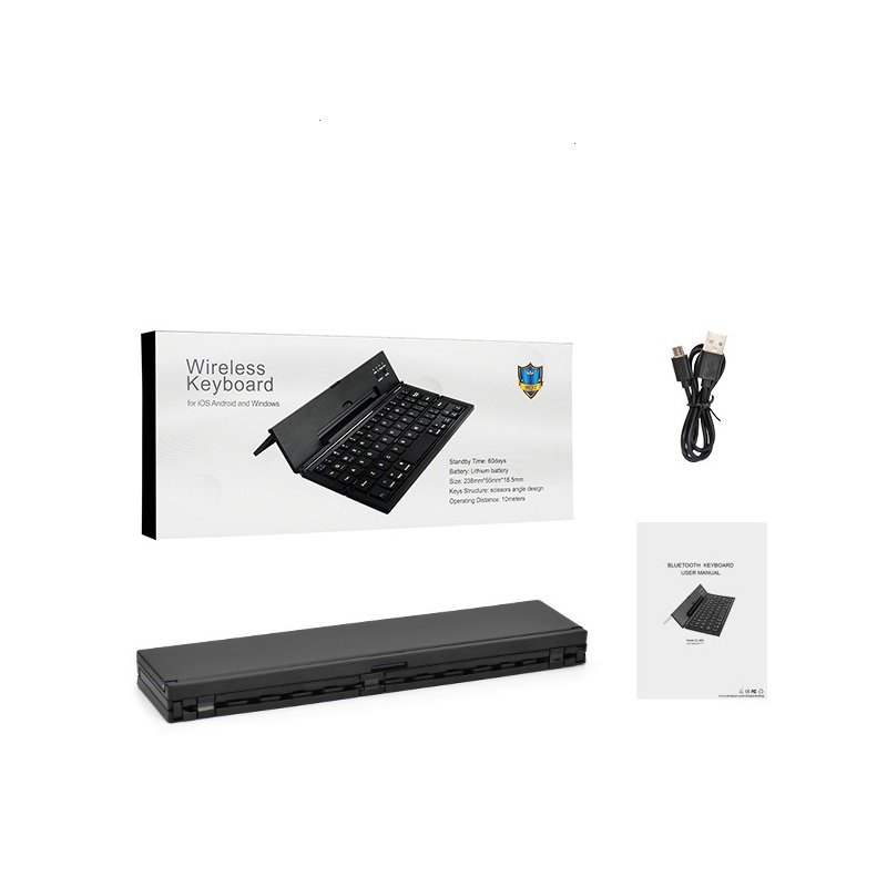 New Ultra-Thin Foldable Portable Mini Keyboard Wireless Rechargeable Switch Supporting Various Systems