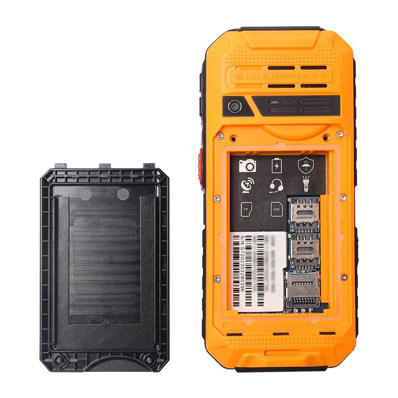 UNIWA S9 2.4 Inch 4G LTE Network IP68 Waterproof Torch 3000mAh Big Battery Cell Phone 4G Feature Rugged Phone with Keypad