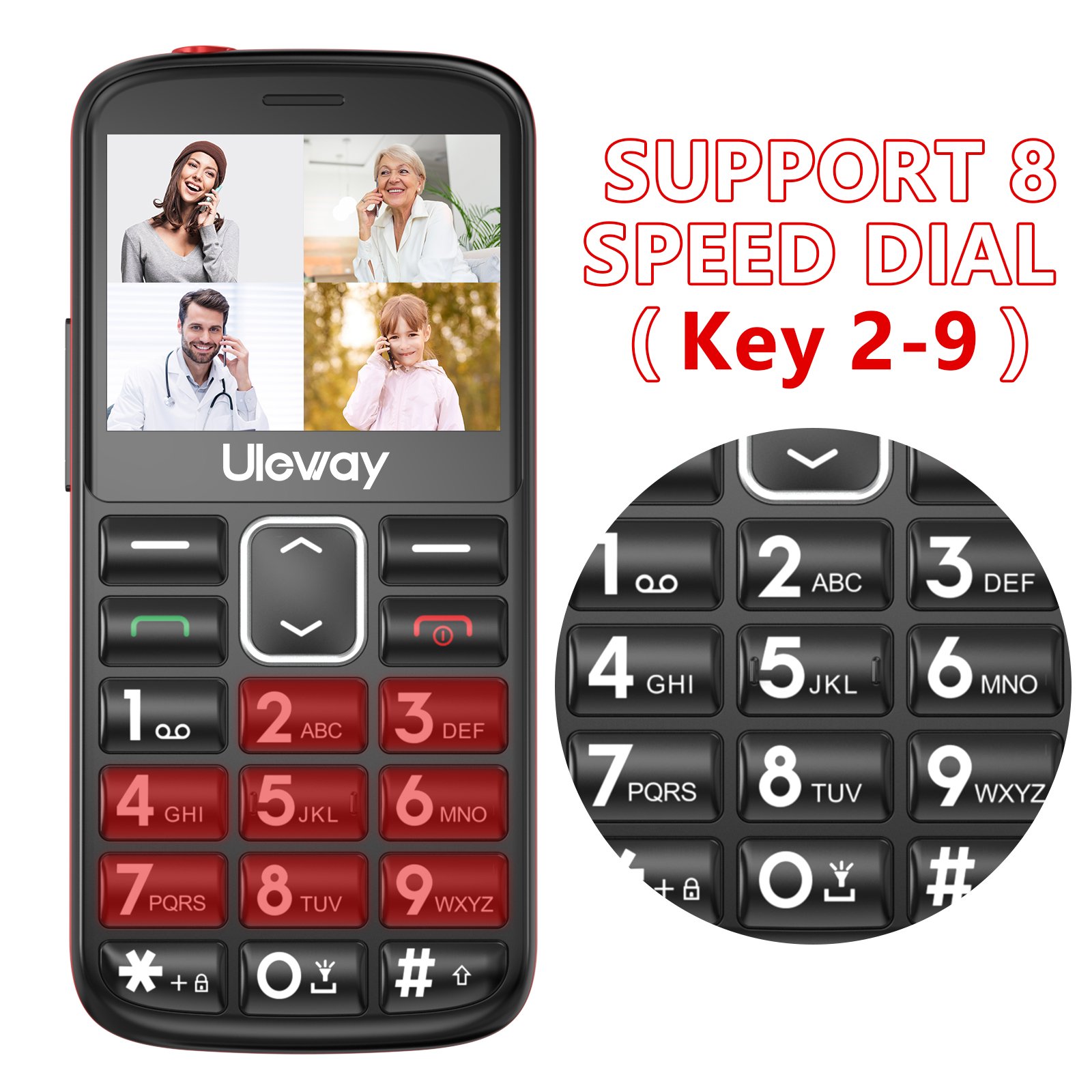 Cheap Button Phone Display Touch And Type Keypad Mobile With Celular Con Tapa 4G Feature Mobile Phone for Senior