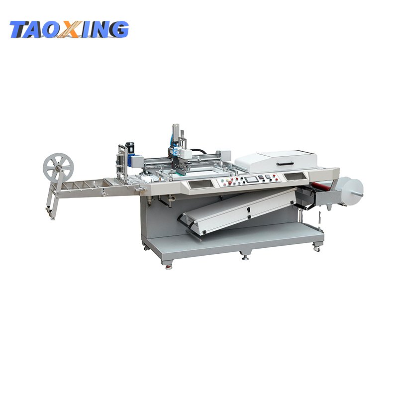 Satin Fabric Ribbon Silk Screen Printing Machine /Fully Automatic Roll to Roll Screen Printing Machine for Elastic Band
