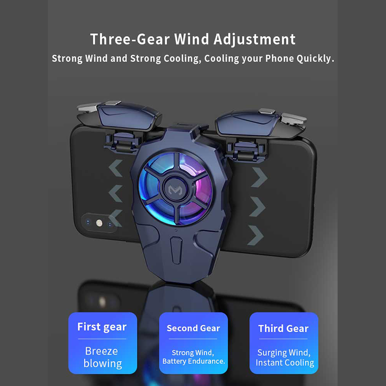 Hot Sale Mobile Game Trigger Controller Holder Gaming Keypads Joystick With Phone Cooler Fan