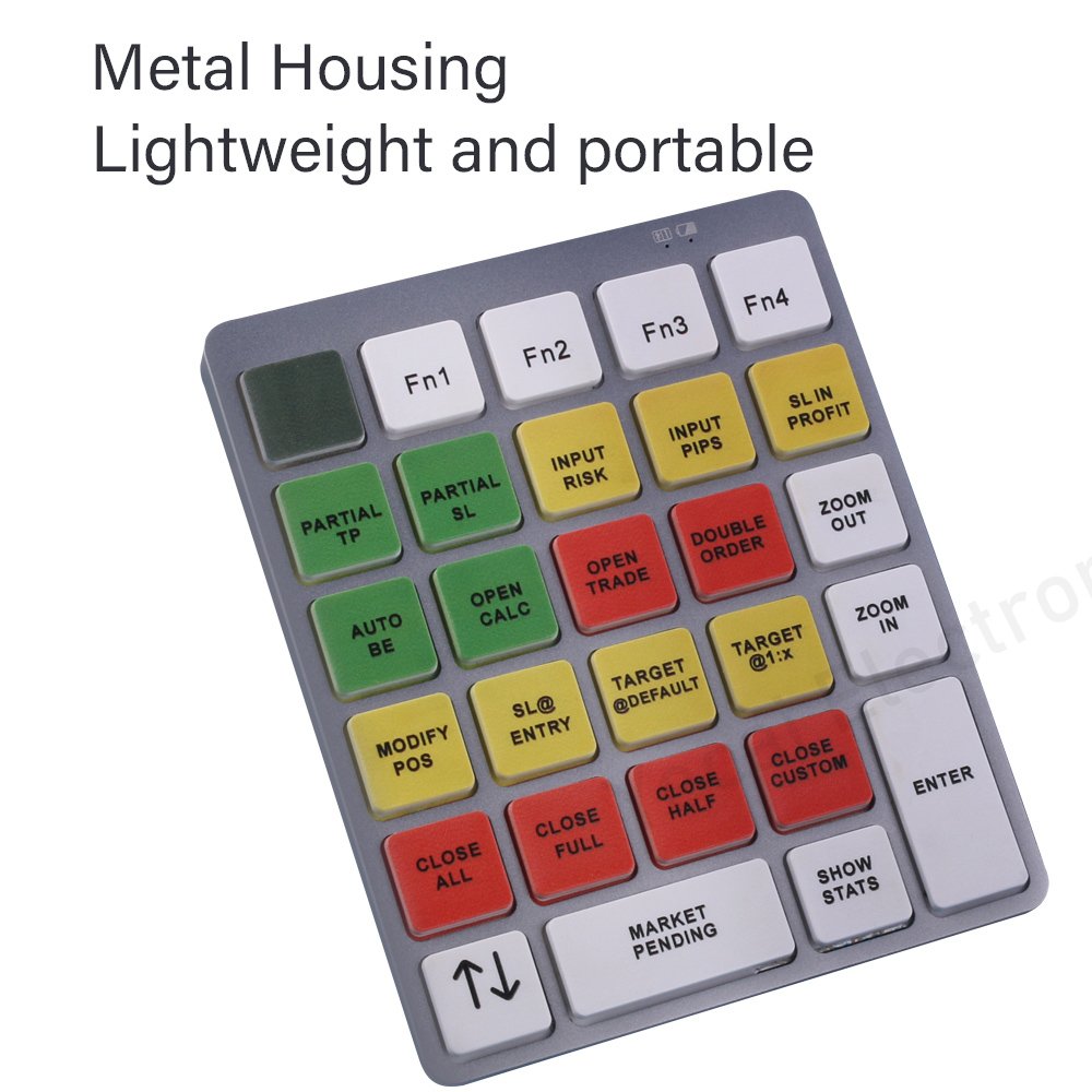 2.4G USB receiver type C trading keyboard with programmable calculadora comercial metatrader calculator items for forex