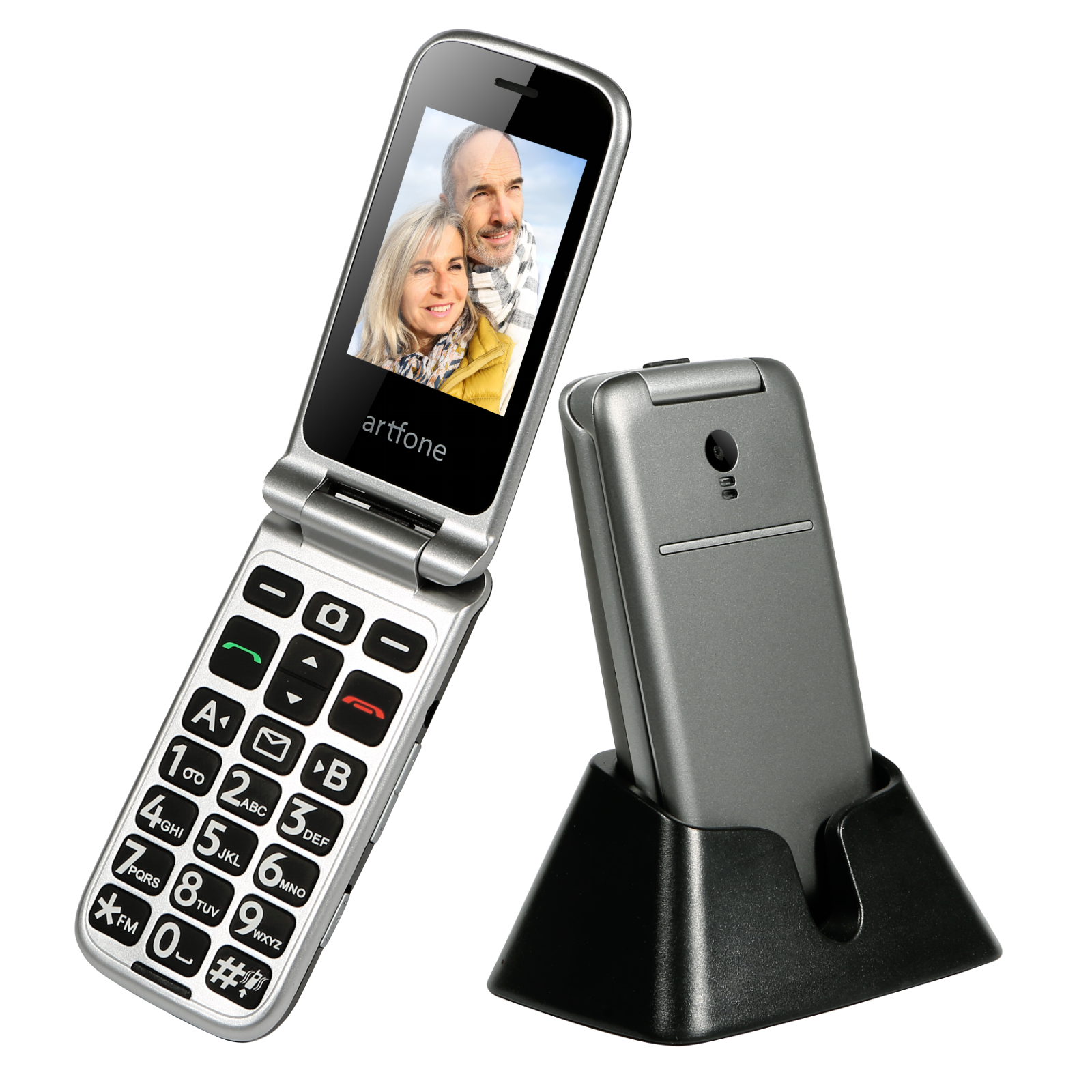 artfone 3G flip phone Senior Phone for elderly people With SOS key Big Keypad Featurepone large battery big speaker long standby