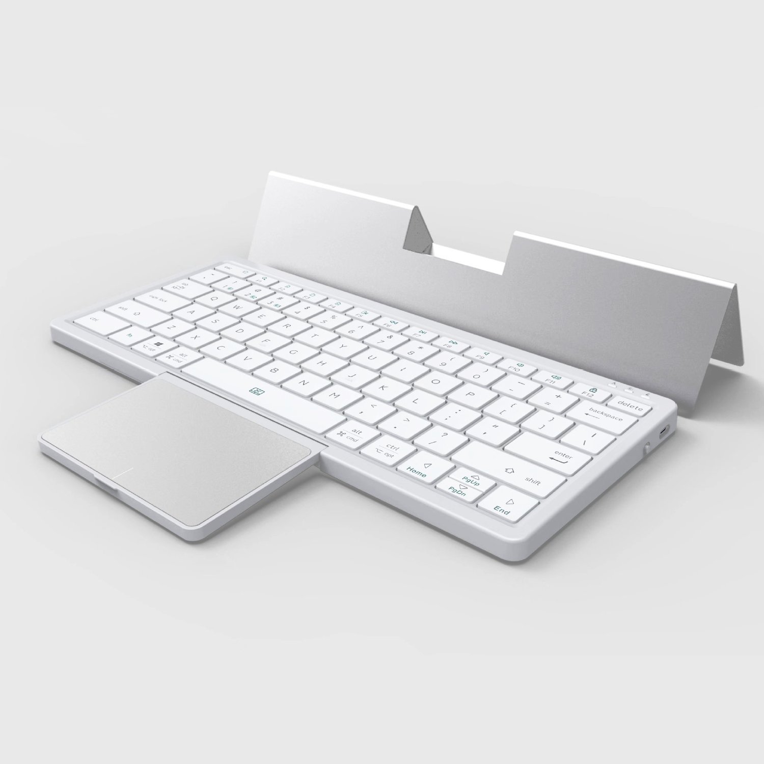 universal portable New foldable BT keyboard with protective case holder for mobile phone tablet home office