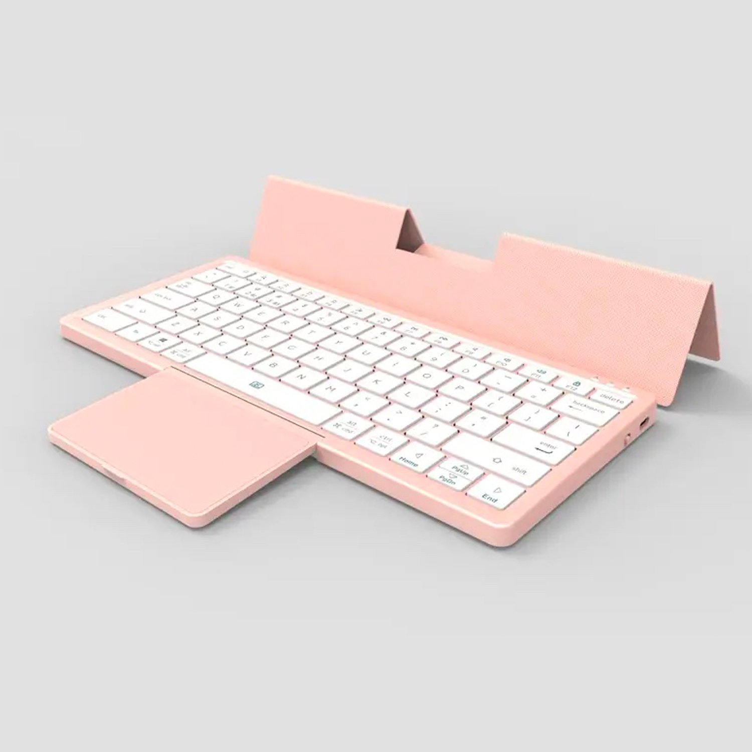 universal portable New foldable BT keyboard with protective case holder for mobile phone tablet home office