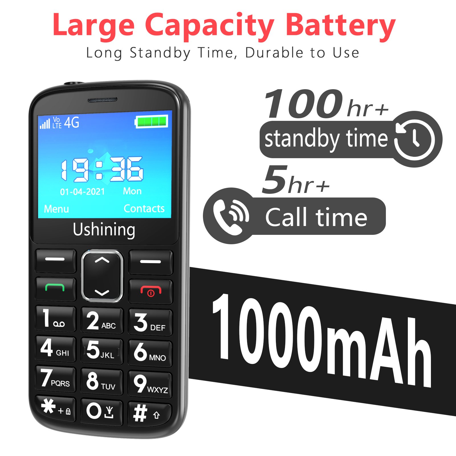 Good Quality Cheap Feature Phone 4G 2.4 inch Basic Cell Phone with SOS button Big Display 4G LTE Featrue Phone for Seniors