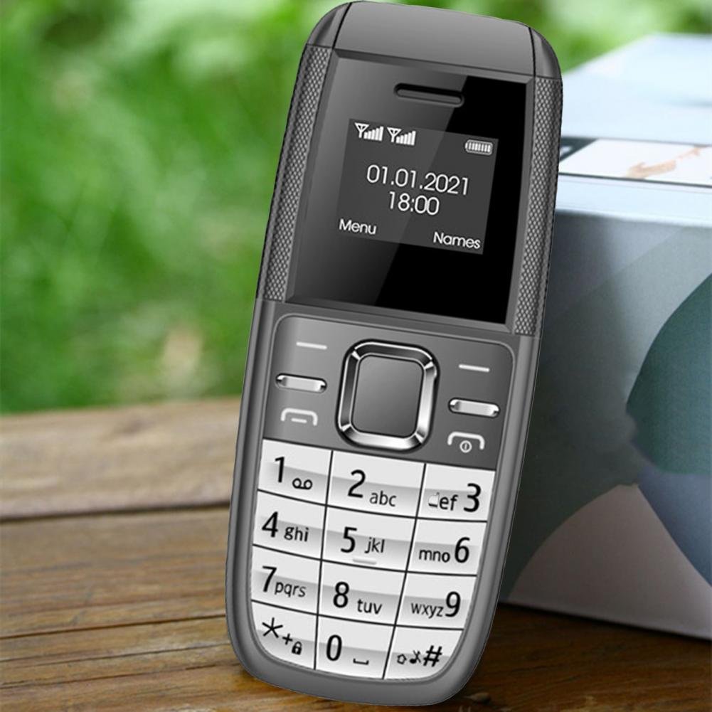 BM200 Mini Keypad Phone Dual-Cards Dual Standby Without Camera 0.66 Inch GSM Quad Band Spare Small Cell Phone for Elderly