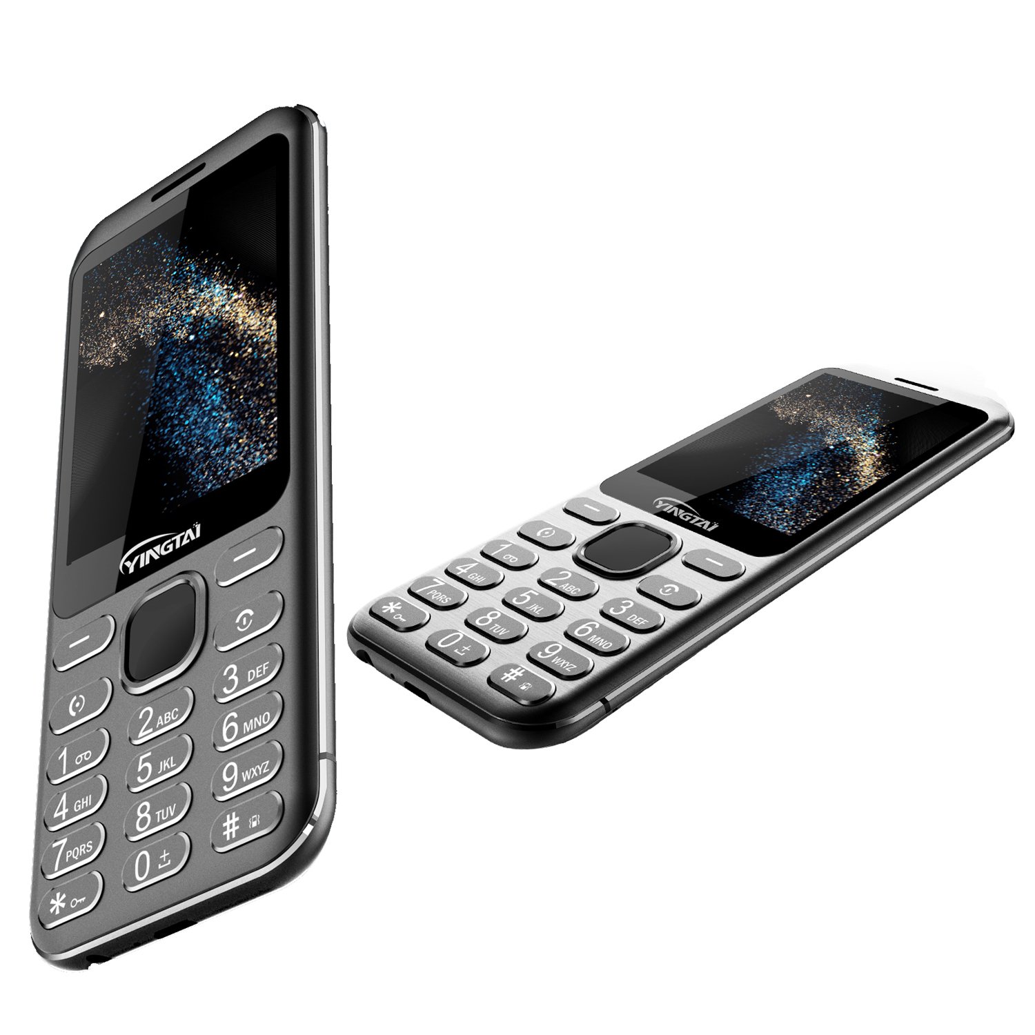 Hot selling item OEM Dual sim 2.8 inch Display metal design plating keypad cell phones 2G feature mobile phone