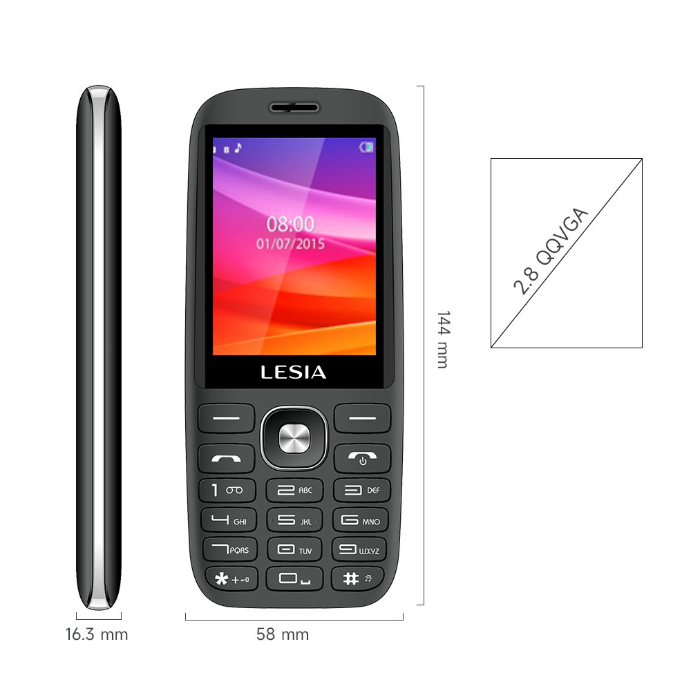 Cheap Long Standby Mobile Phone 2.8 inch big keypad 1700mah SOS elder Senior GSM 4G feature phone