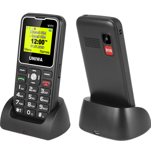 V171 Magic Voice Family Numbers SOS 1000mAh Big Button CellPhone Mobile Phone