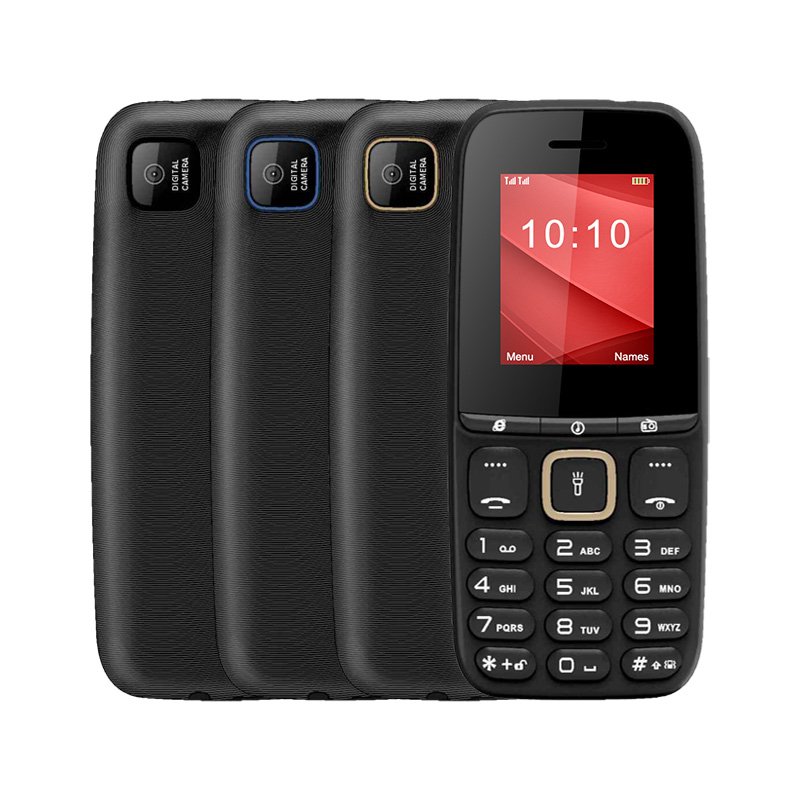 Factory OEM Dual SIM Keypad 2G GSM Senior Mobile Phone 1.77 inch Cheap Cellphone with Flashlight