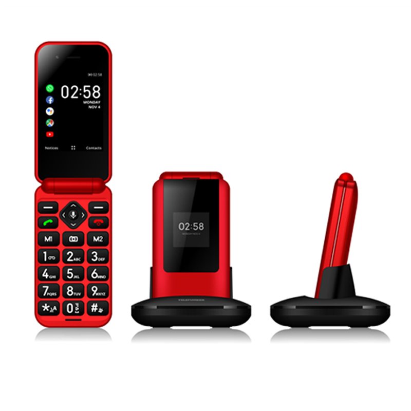Kaios Hot Selling Keypad 4g Volte Phone K2 Pro 2.4inch Mtk6739 Quad Core Kaios 512mb+4g Business Style Mobile Phone