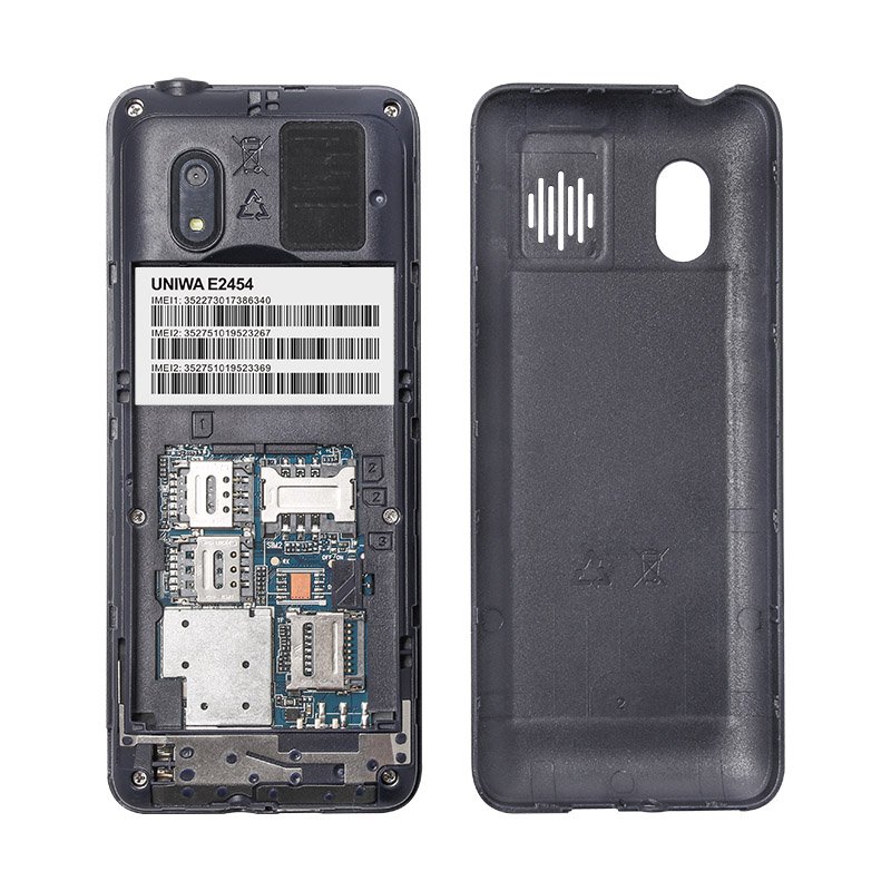 ECON E2454 2.4 Inch Featue Phone 1800mAh battery LED Torch GSM Keypad 3 SIM Card Mobile Phone