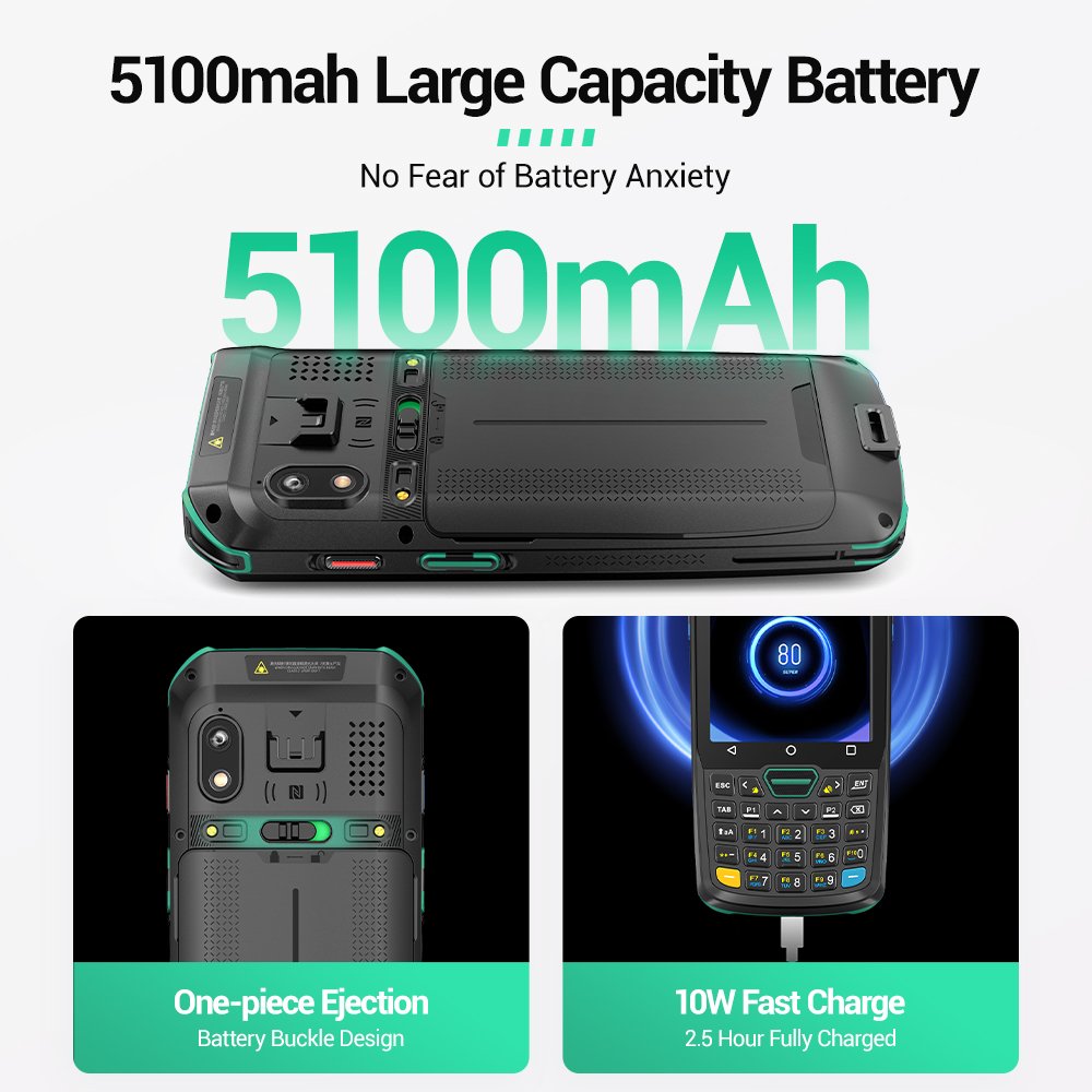 F9824 IP68 Waterproof Android 11 GMS GPS WIFI Rugged Industrial Data Collector PDA Wireless 1D 2D Barcode Reader Mobile NFC PDA