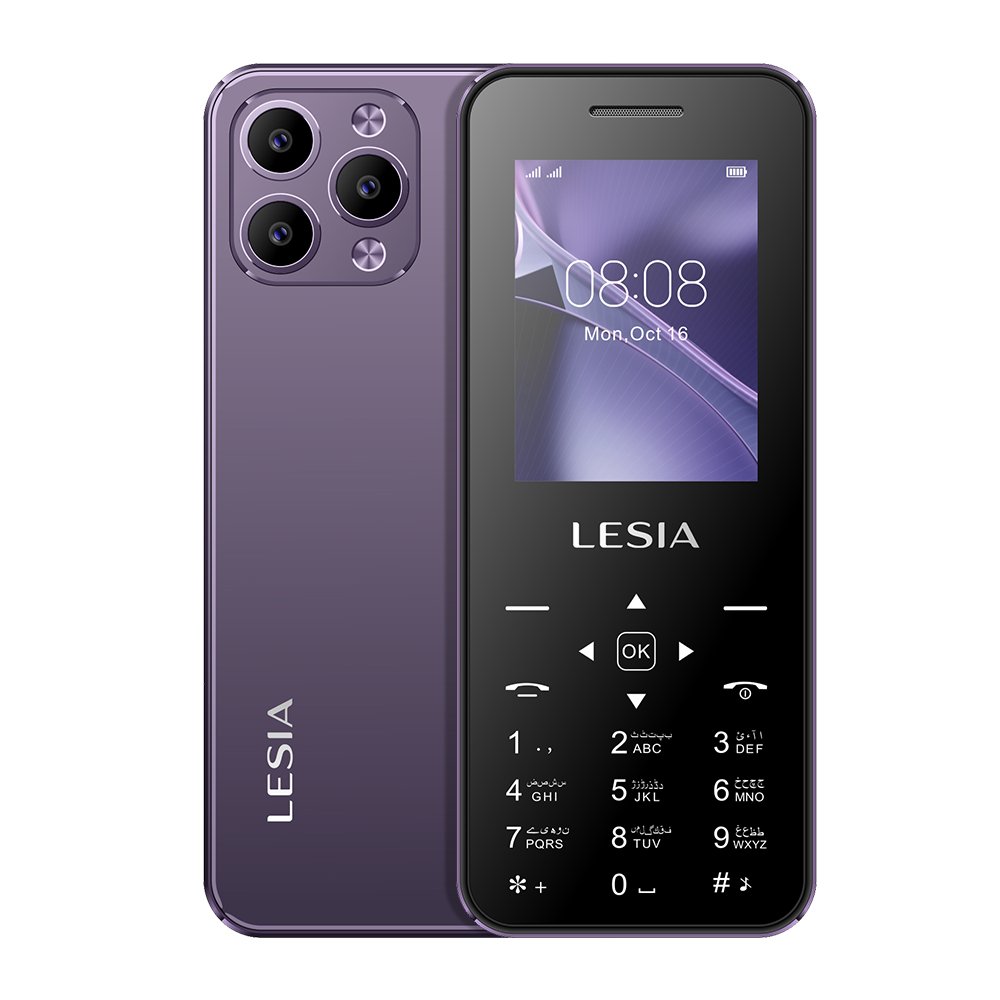 Lesia Dual SIM card slot GSM 1400mah Quad Band 2.8inch Bar Keypad very small mobile phones with camera