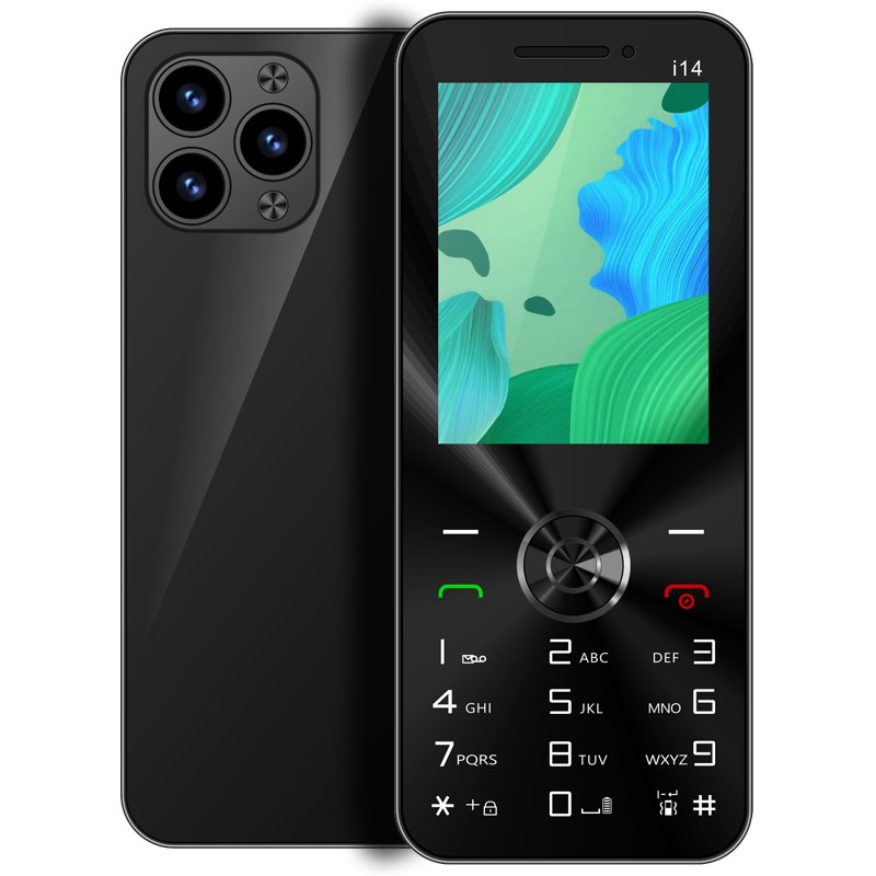 i14 2.8 Inch KeyPad Mobile Phone With Big Screen Multi-color Available triple sim keypad phone