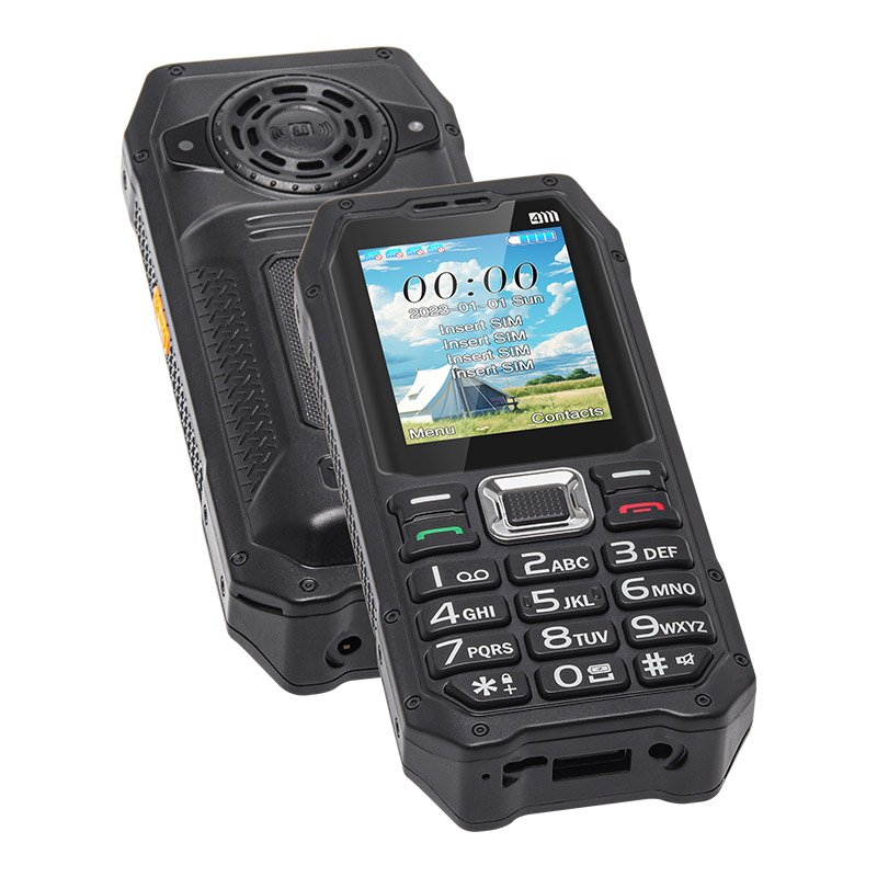 4 SIM Cards 2.4 Inch UNIWA M6000 Big Speaker Keypad Long Life Battery Mobilephone for Senior