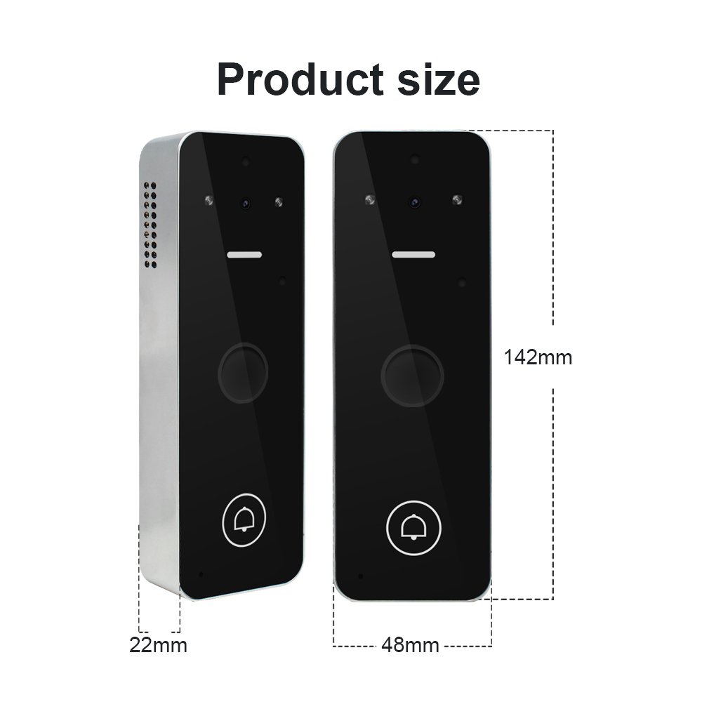 Tuya APP WIFI Smart Video Doorbell Intercom Access Control Remote Open by Mobile Phone for Villa
