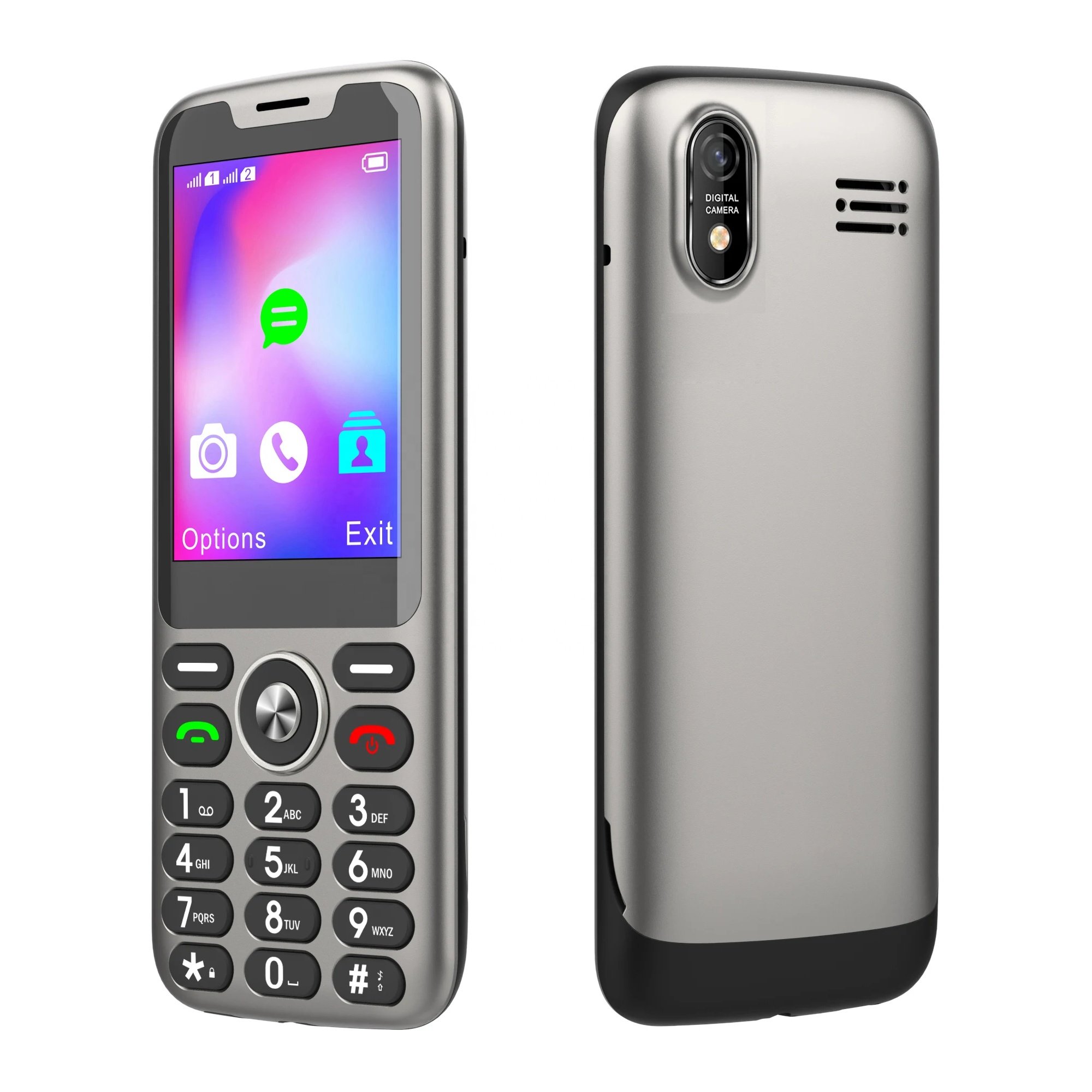 HOT SELLING 2.8 inch LTE Keypad mobile phone with 4G VoLTE Dual SIM card bar cellphone unlocked 2G/SOS optional