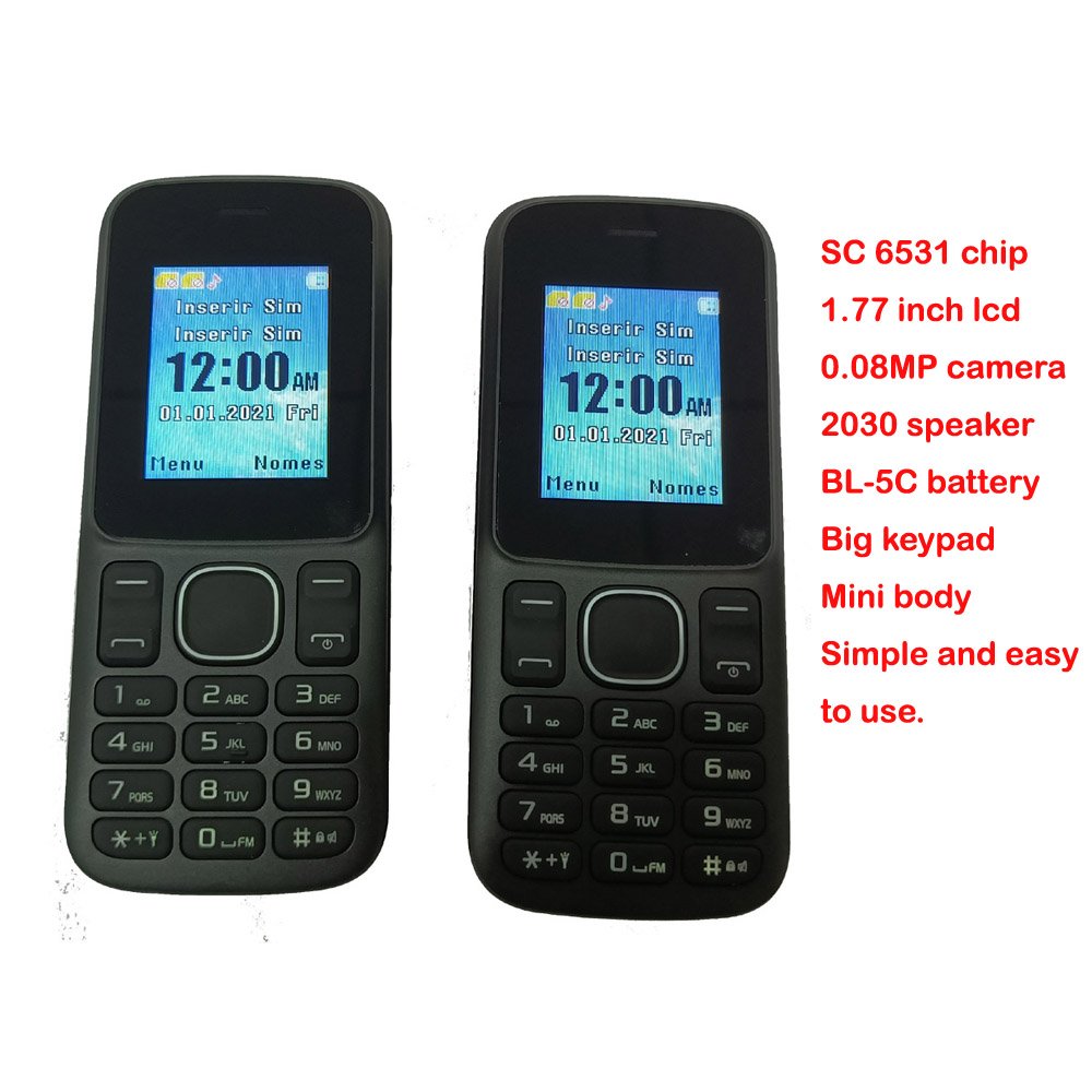 Custom Very Simple Easy Senior Citizens Good Quality Advanced Dumb Button Cell Phone Oem Cheapest Keypad Feature Phone Factory