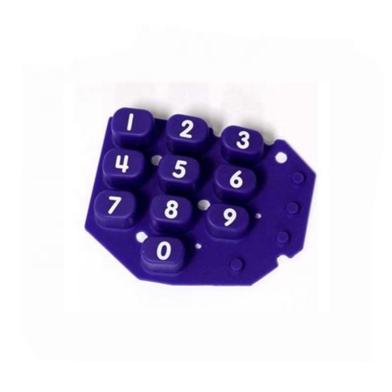 custom POS Terminal silicone rubber keypad with conductive carbon pills
