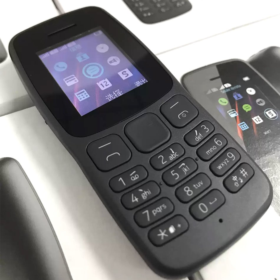 Cheap feature phone For Nokia 106 2018 Original keypad used mobile phone wholesale 105 110 3310 6300 B310 Bar cellphone