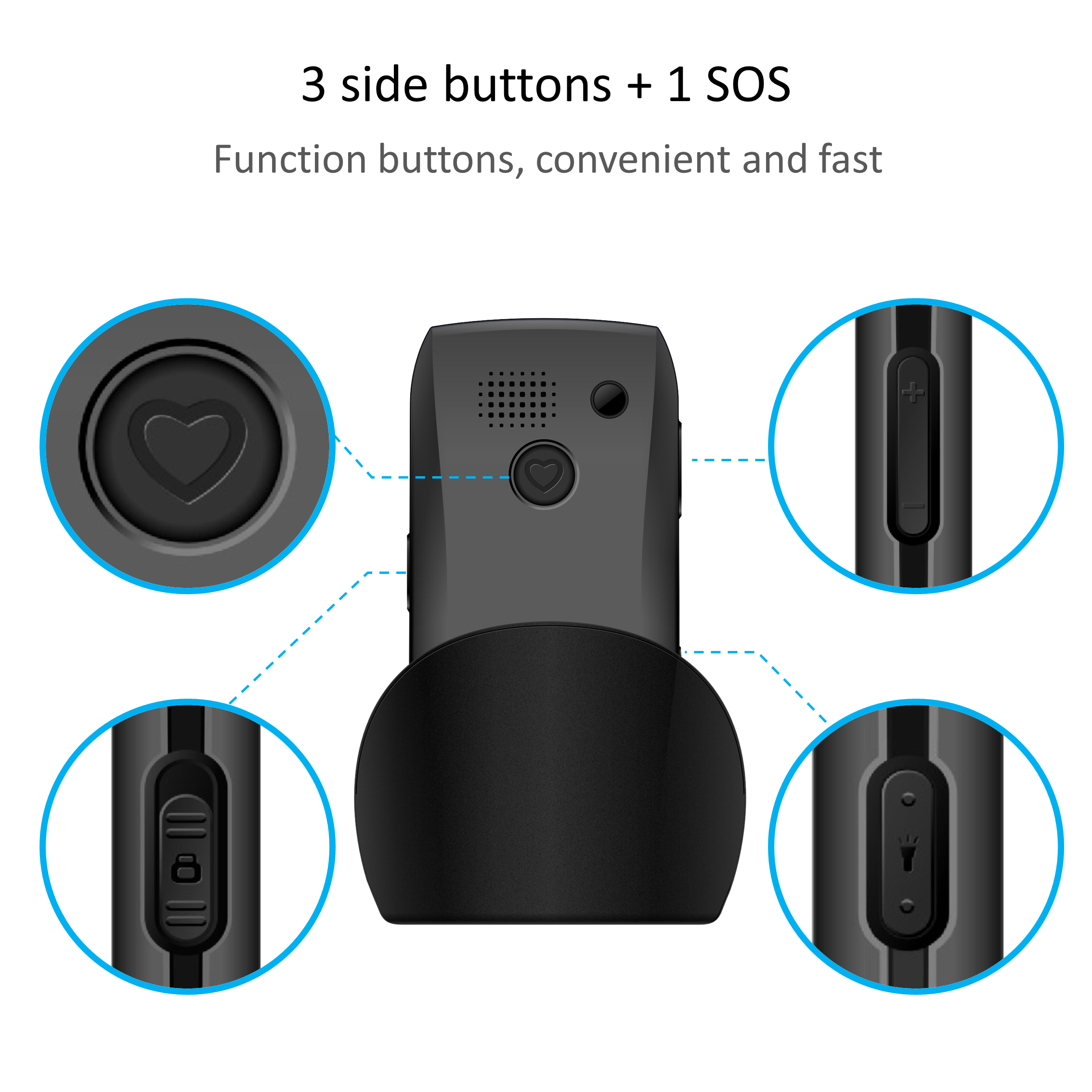 *artfone factory C1+ senior phone 2g bar phone SOS emergency big button loudly speaker cellphones feature phone