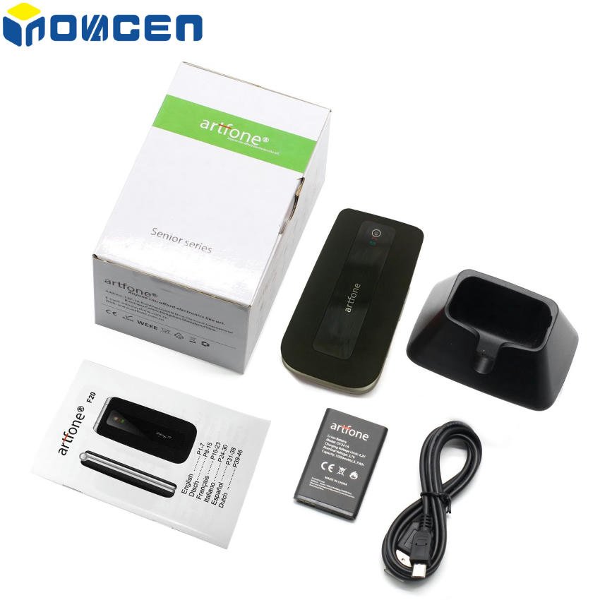 Artfone MTK 2G Senior Flip Phone with S0S key Speed Dial Charging Cradle/Big font big speaker long standby 2.4'' Big display