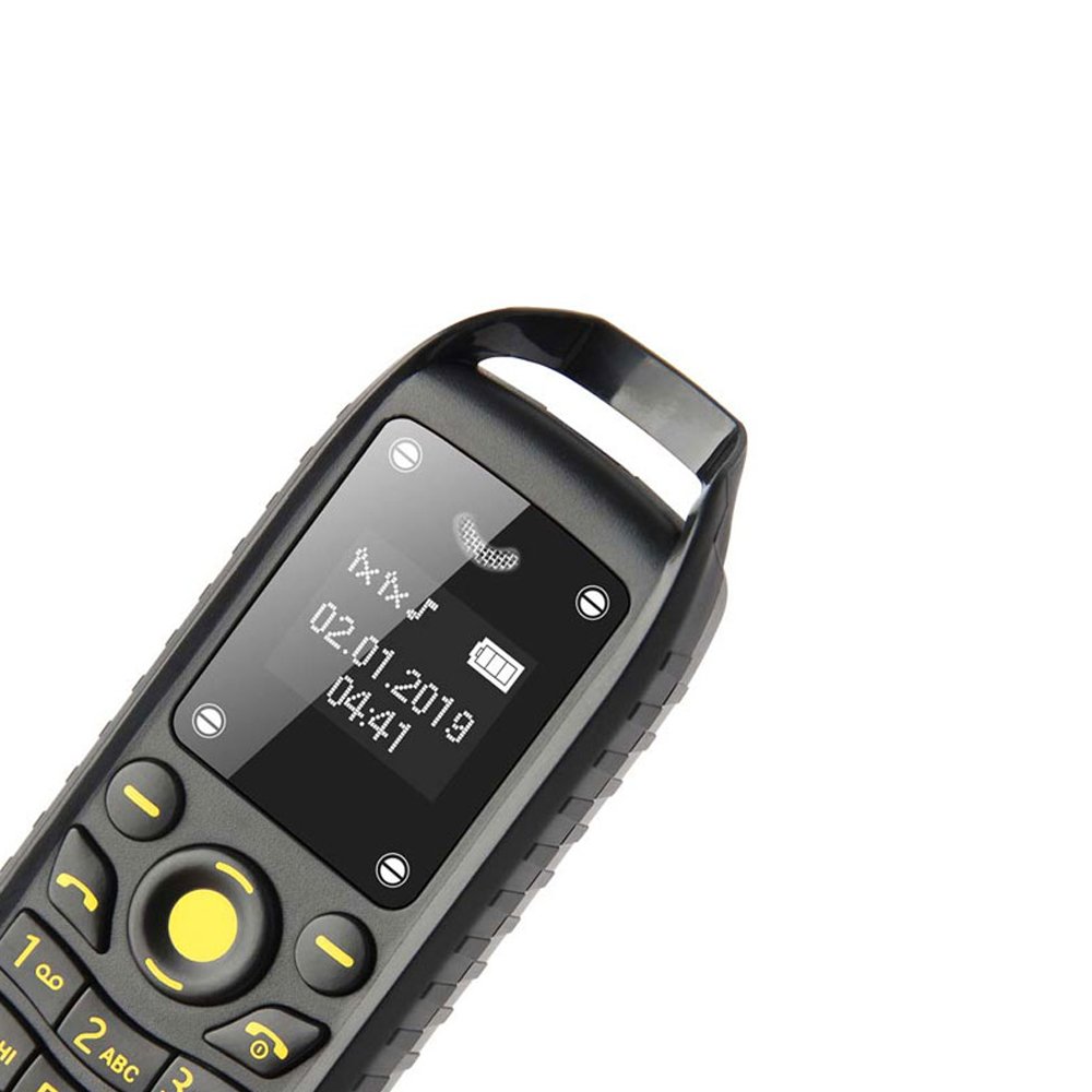 Cute BM25 Mini Mobile Phone Hook Ear Earphone GSM Multilingual LCD Screen Button Keypad Dual Sim Elderly Pocket Mobile Phone