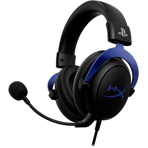HyperX 4P5H9AB Cloud Blue Wired Gaming Headset In-Ear Headphones with Mic Compatible with PS4 PS5 PC Gaming Earphones