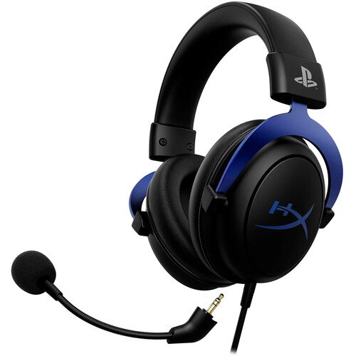 HyperX 4P5H9AB Cloud Blue Wired Gaming Headset In-Ear Headphones with Mic Compatible with PS4 PS5 PC Gaming Earphones