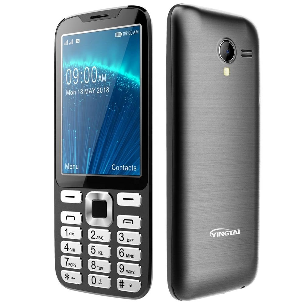 Plating keypad 3.5" 3G qwerty mobile phone, dual sim feature bar phone with big screen