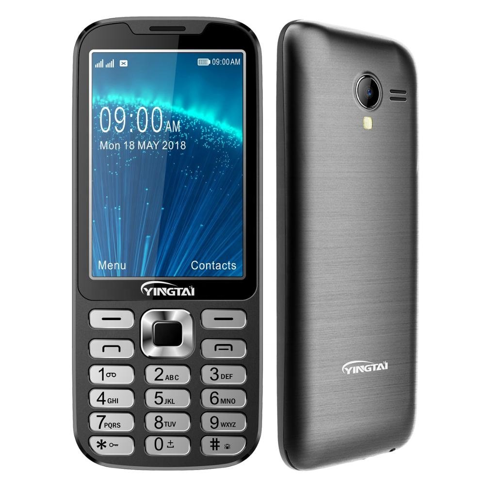 Plating keypad 3.5" 3G qwerty mobile phone, dual sim feature bar phone with big screen