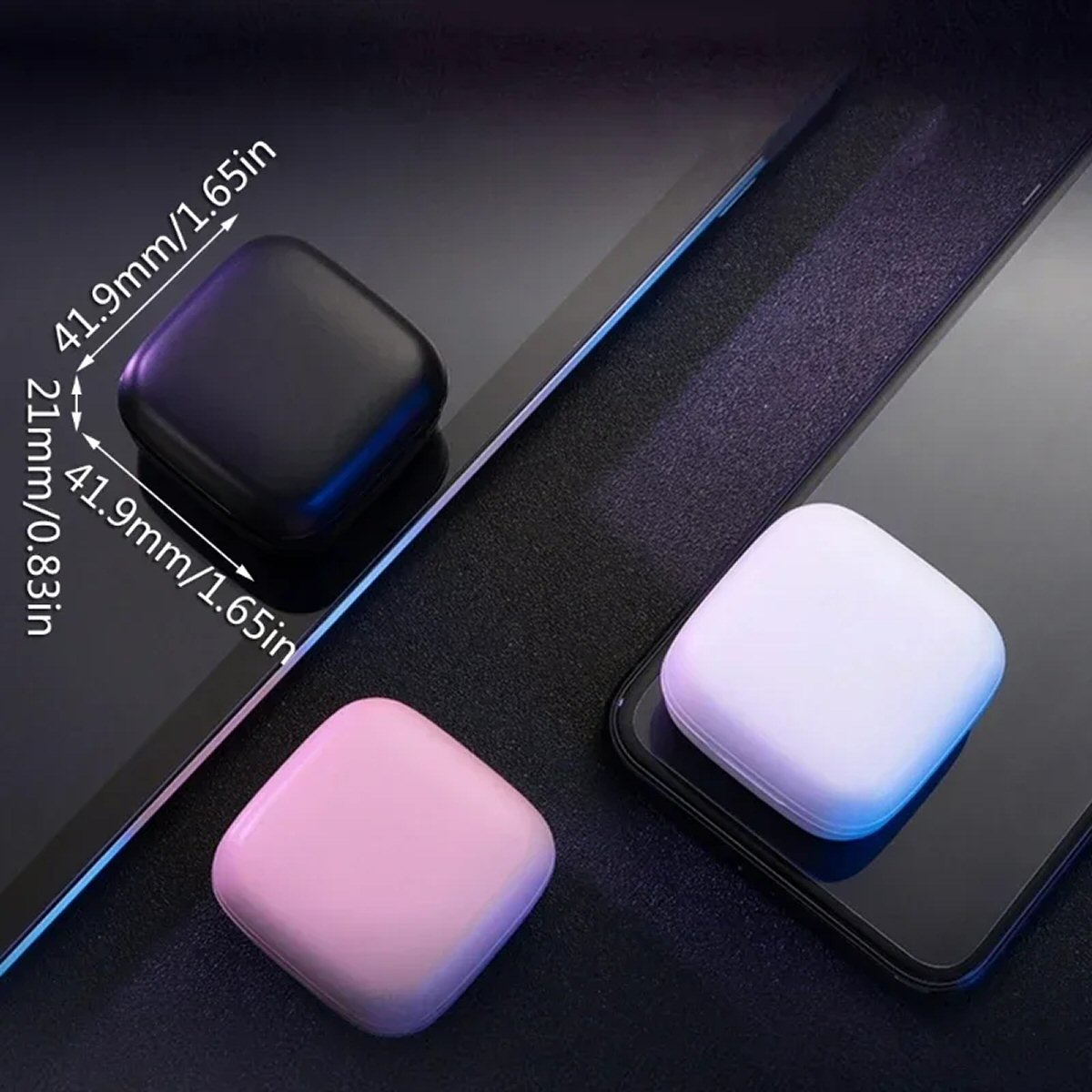 Wireless Page Turner Tiktok Scrolling Button Ring Fingertip Bluetooth Remote Control With Charging Case For IPhone Android Ipad